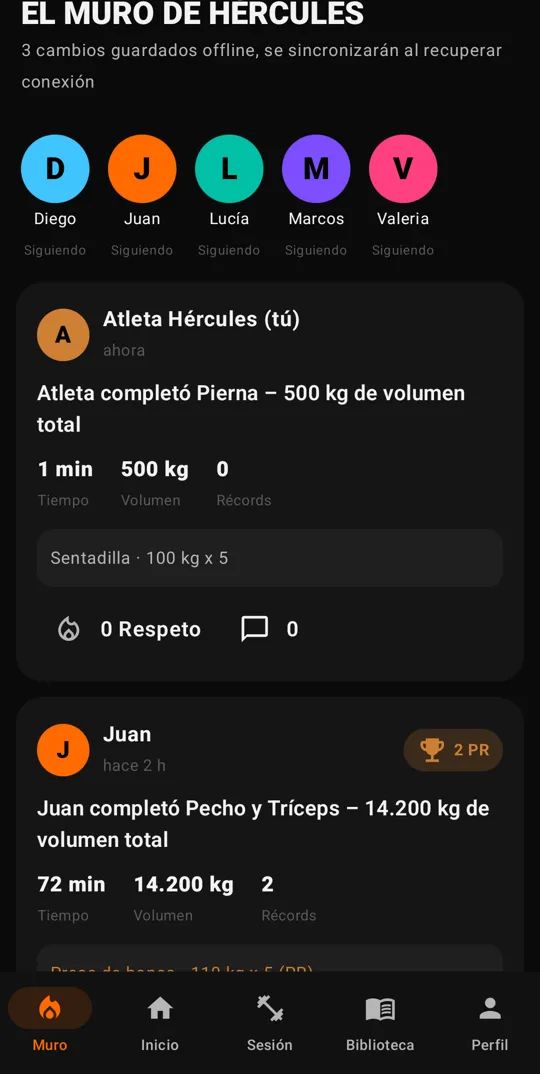 Publicaciones del muro